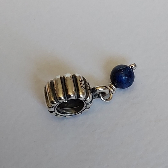 PANDORA Sterling Silver Lapis December Birthstone Dangle Charm 790166L - Picture 6 of 6
